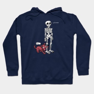 The Skeleton and the dog Hoodie